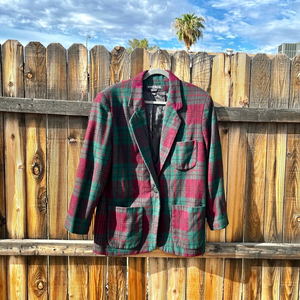 DONNYBROOK Vintage Plaid Wool Coat